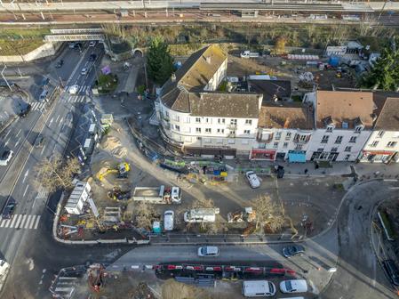[INFO TRAVAUX] – Balisage de la place de l’Ermitage